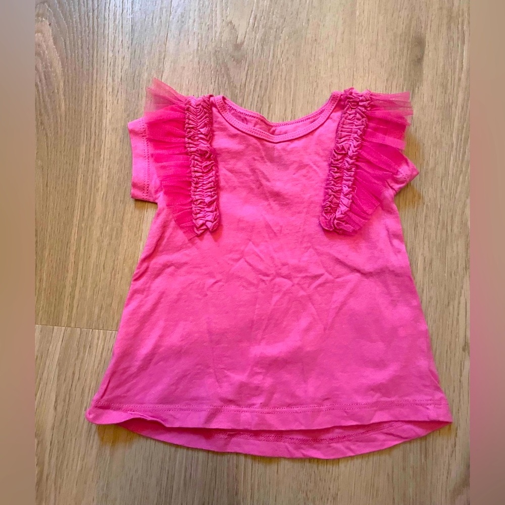 Baby girl ruffled t shirt